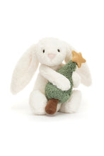 Load image into Gallery viewer, Jellycat Bashful Bunny With Christmas Tree