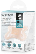 
                        
                          Load image into Gallery viewer, Suavinex Zero Zero Physiological Air-flow Silicone Soother 0-6M
                        
                      