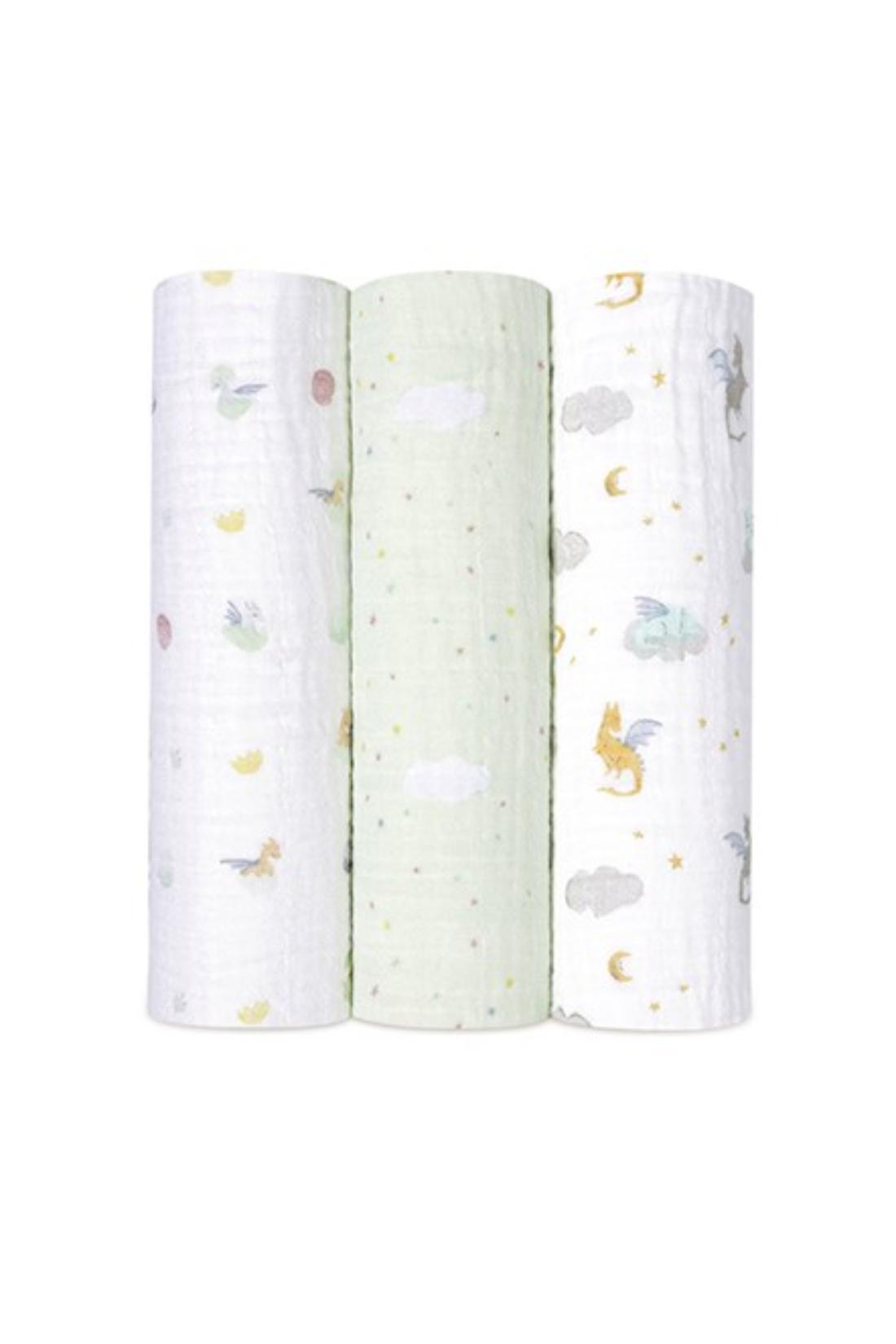 Aden + Anais Classic Swaddles 3 pack Year Of the Dragon mothercare