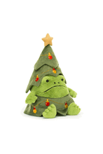 Load image into Gallery viewer, Jellycat Christmas Tree Ricky Rain Frog