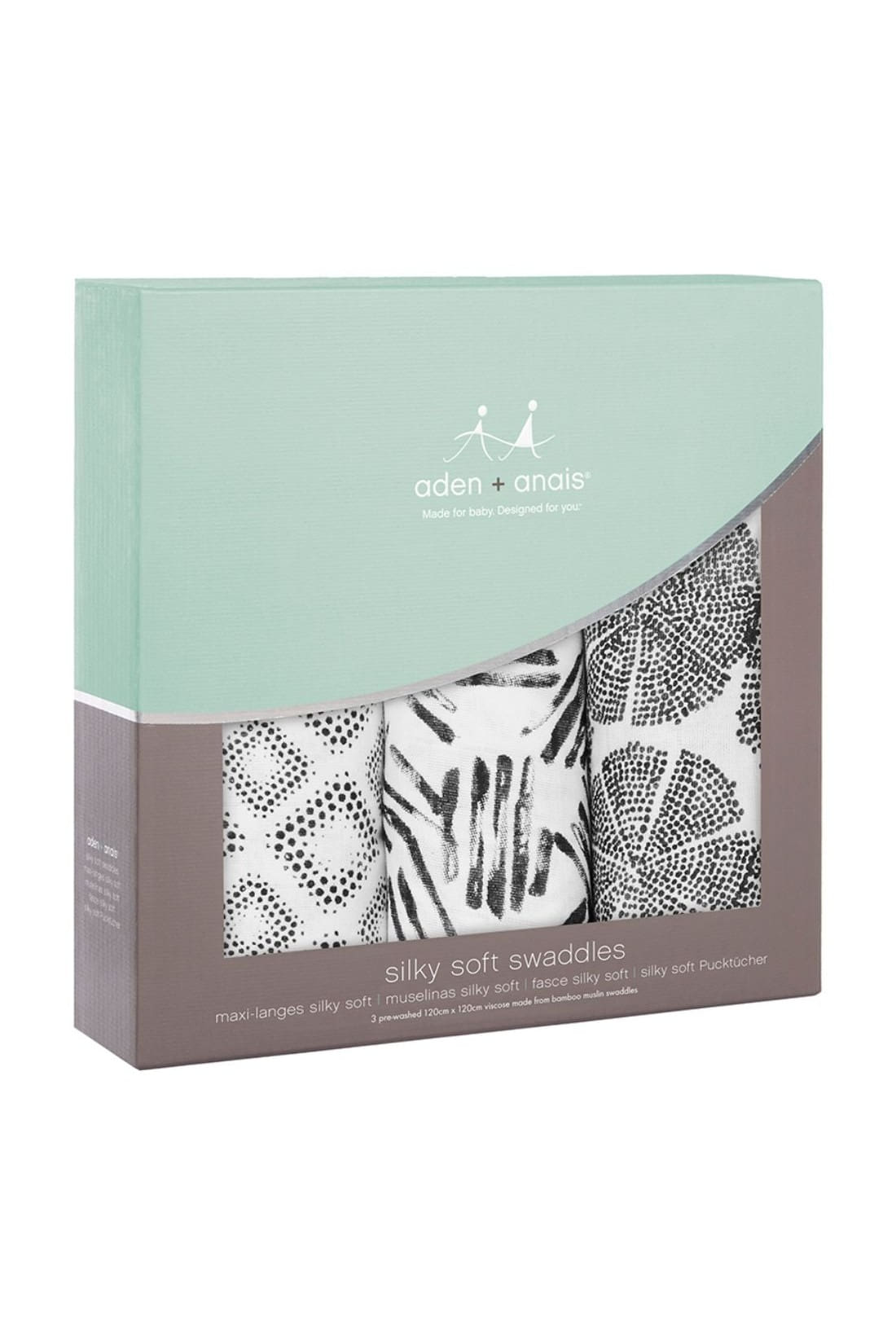 Buy Aden + Anais Silky Soft Swaddle 3Pack in Motion Online