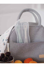 Load image into Gallery viewer, Beaba 2nd Stage Silicone Spoon 2pcs With Case Velvet Grey Sage Green 3
