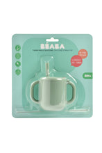 Load image into Gallery viewer, Beaba Silicone Straw Cup Sage Green 11
