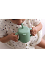 Load image into Gallery viewer, Beaba Silicone Straw Cup Sage Green 8