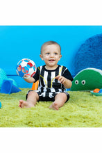 Load image into Gallery viewer, Bright Starts Grippin' Goals Rattle Ball - Red, White & Blue