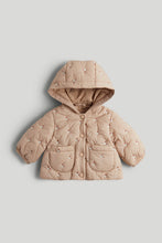 Load image into Gallery viewer, Mothercare Tan Embroidered Quilted Coat