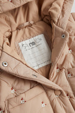 Load image into Gallery viewer, Mothercare Tan Embroidered Quilted Coat