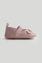 Load image into Gallery viewer, Mothercare Pink Suede Ballerina Pram Shoes