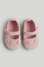 Load image into Gallery viewer, Mothercare Pink Suede Ballerina Pram Shoes