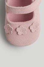 Load image into Gallery viewer, Mothercare Pink Suede Ballerina Pram Shoes