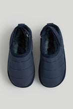將圖片載入圖庫檢視器 Mothercare Navy Quilted Slippers