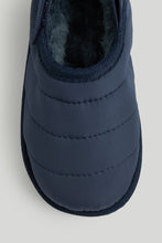 將圖片載入圖庫檢視器 Mothercare Navy Quilted Slippers