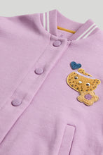將圖片載入圖庫檢視器 Mothercare Lilac Varsity Jacket