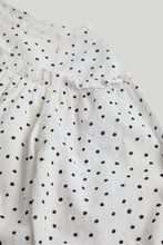 Load image into Gallery viewer, Mothercare White Spotty Dobby Blouse