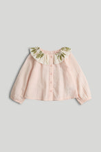 Load image into Gallery viewer, Mothercare Pink Ruffle Collar Blouse