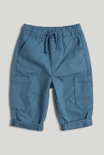 Load image into Gallery viewer, Mothercare Blue Cargo Trousers