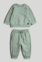 將圖片載入圖庫檢視器 Mothercare Ottoman Rib Joggers and Sweat Top Set