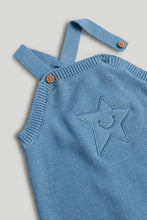 將圖片載入圖庫檢視器 Mothercare My First Blue Knitted Dungarees Outfit