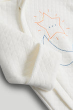 將圖片載入圖庫檢視器 Mothercare My First Moon and Star Quilted Pramsuit