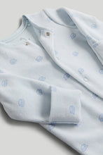 將圖片載入圖庫檢視器 Mothercare My First Blue Velour All-in-One