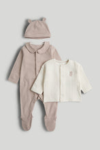 Load image into Gallery viewer, Mothercare My First Brown Bear 3-Piece Outfit