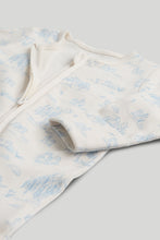 Load image into Gallery viewer, Mothercare 2 Pack My First Blue Zip-Up Sleepsuits