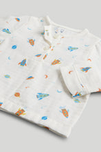 Load image into Gallery viewer, Mothercare Space Woven Baby Pyjamas