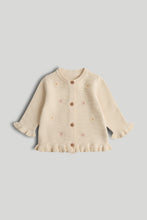 將圖片載入圖庫檢視器 Mothercare Cream Embroidered Cardigan