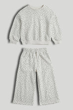 將圖片載入圖庫檢視器 Mothercare White Spotty Sweat Top and Jogger Set