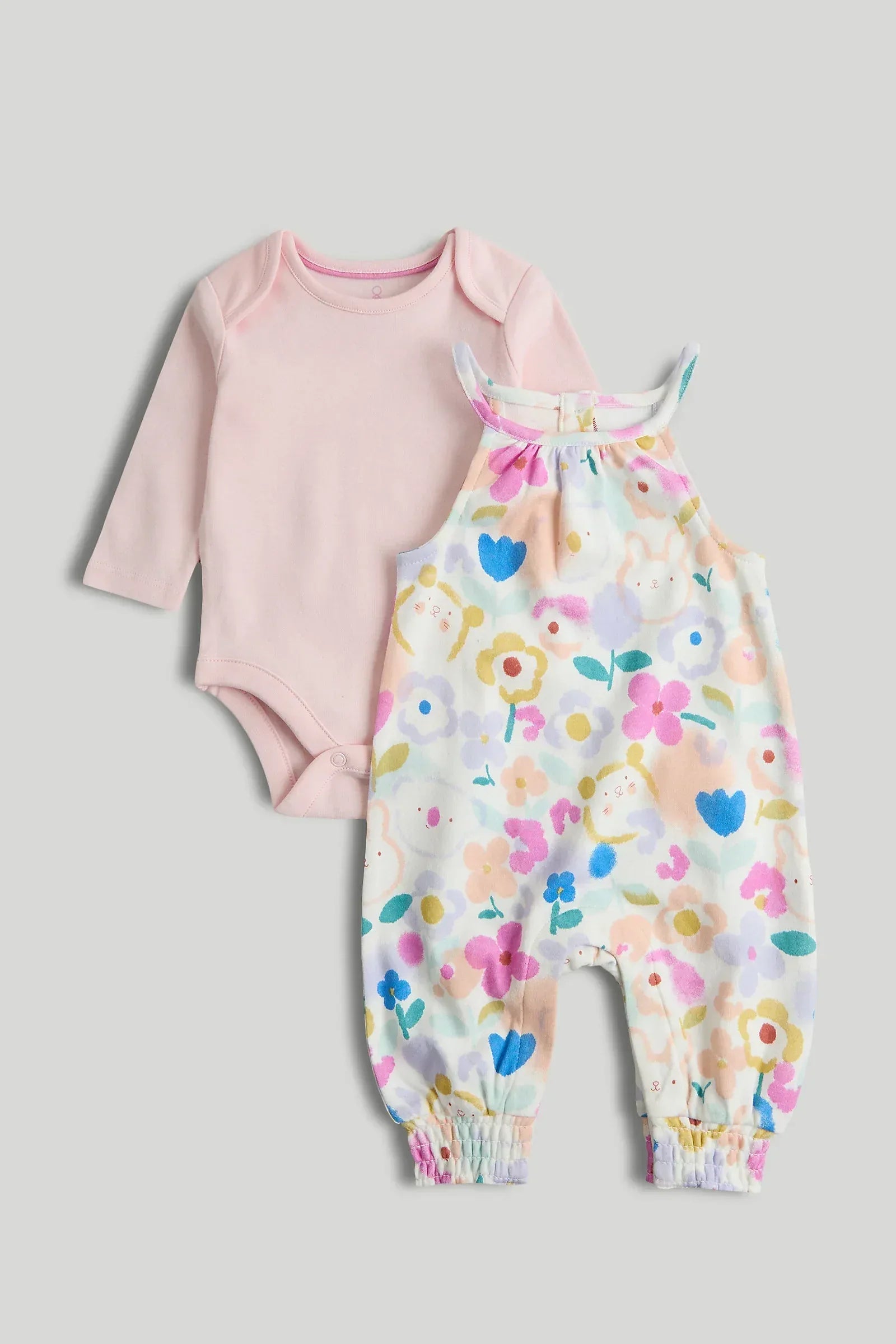 Mothercare Safari Dungarees and Bodysuit Outfit main image 1