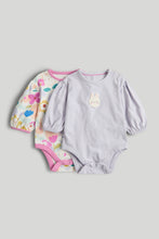 將圖片載入圖庫檢視器 Mothercare 2 Pack Long-Sleeved Bodysuits