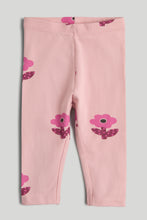 將圖片載入圖庫檢視器 Mothercare Pink Flower Leggings