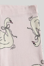 Load image into Gallery viewer, Mothercare Pink Swan Flared Ribbed Leggings