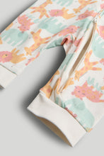 Load image into Gallery viewer, Mothercare 2 Pack Safari Footless Zip-Up Sleepsuits