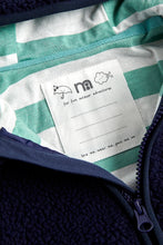 將圖片載入圖庫檢視器 Mothercare Navy Borg Zip-Up Fleece
