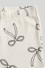 Load image into Gallery viewer, Mothercare Cream Bow Flared Leggings