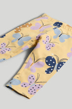 將圖片載入圖庫檢視器 Mothercare Yellow Butterfly Leggings