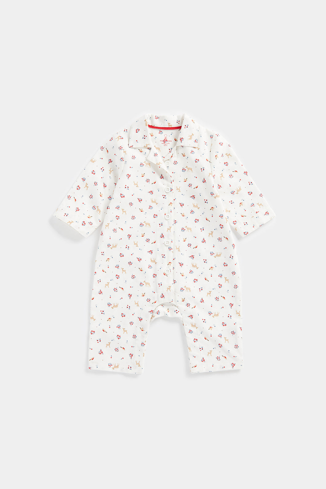 Mothercare Festive Woven Baby Pyjamas
