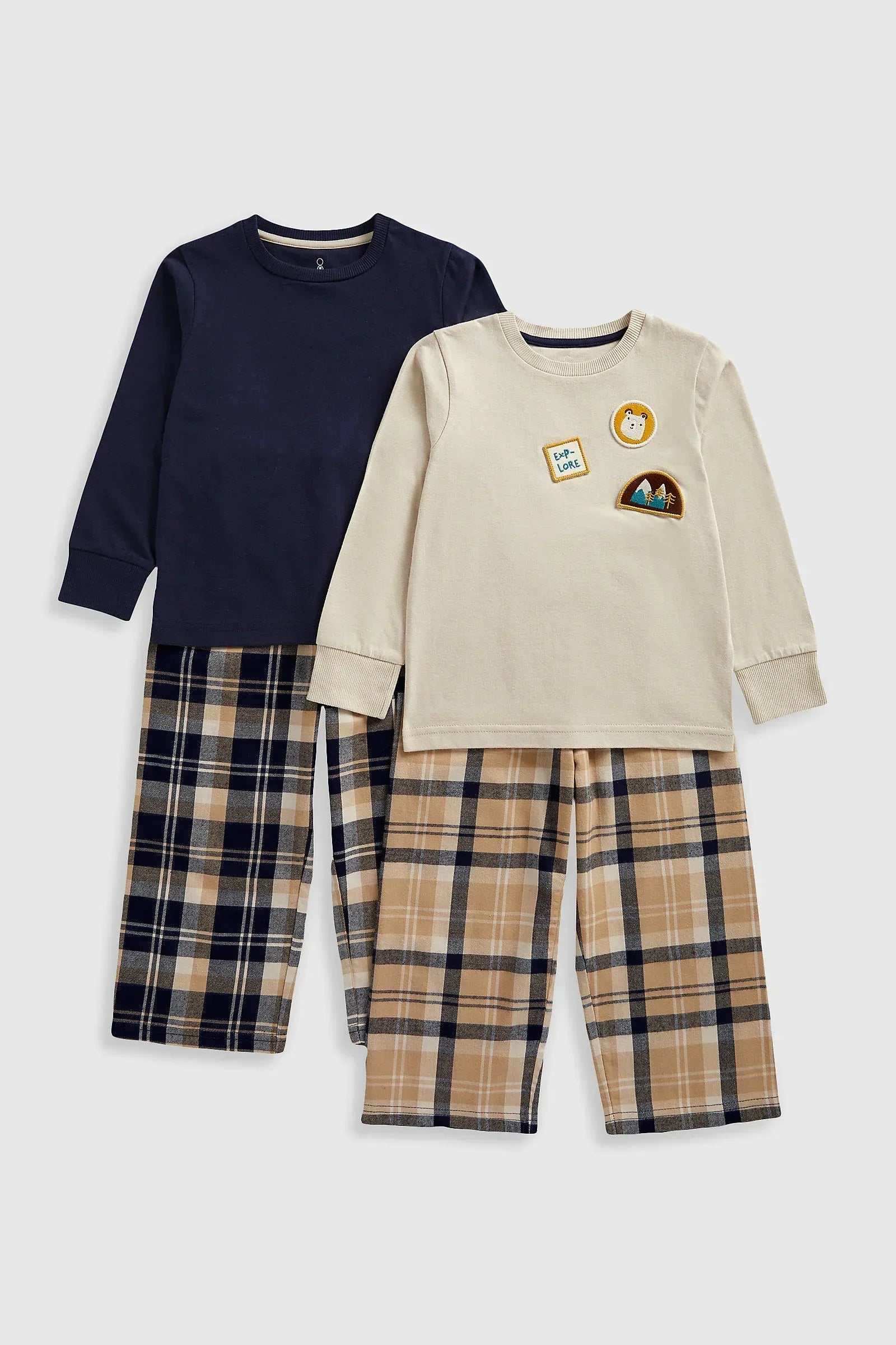 Mothercare 2 Pack Pixel Pyjamas