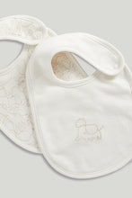 Load image into Gallery viewer, Mothercare Cream Newborn Bibs - 3 Pack