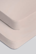 Load image into Gallery viewer, Mothercare Pink Fitted Sheets For Cot Bed - 2 Pack
