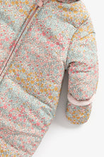 
                        
                          Load image into Gallery viewer, Mothercare Ombre Floral Snowsuit
                        
                      