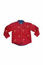 
                        
                          Load image into Gallery viewer, Maison Q Courageous Miss Dragon Reversible Long Sleeve Boy&#39;s Shirt Side A
                        
                      