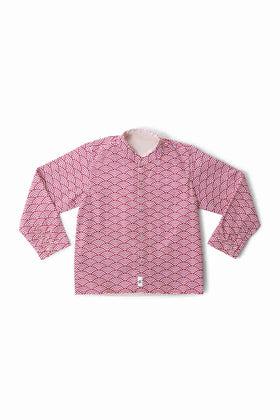 Maison Q Great March Reversible Long Sleeve Boy's Shirt Size A