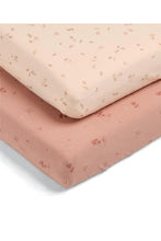 Load image into Gallery viewer, Mamas & Papas Cotbed Fitted Sheets (2 Pack) – Welcome to the World Wildflower