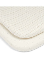 Load image into Gallery viewer, Mamas & Papas 2 Pack Lua Bedside Crib Sheets - Oatmeal
