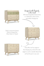 Load image into Gallery viewer, Mamas & Papas Coxley Nusery Dresser Changer Olive Green 5