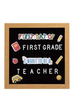 將圖片載入圖庫檢視器 Pearhead First Day Of School Letterboard Set With Stickers 1