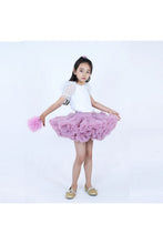 
                        
                          Load image into Gallery viewer, Q. cutians Tutu Short Skirt Children Girls Half Skirt - Purple Pink 3
                        
                      