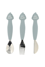 將圖片載入圖庫檢視器 Trixie Silicone Cutlery Set 3-pack - Mr Shark